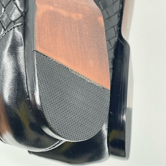 Vintage Pappagallo Women’s Black Woven Leather Tassel Fringe Loafers Size 6.5 - Picture 13 of 17